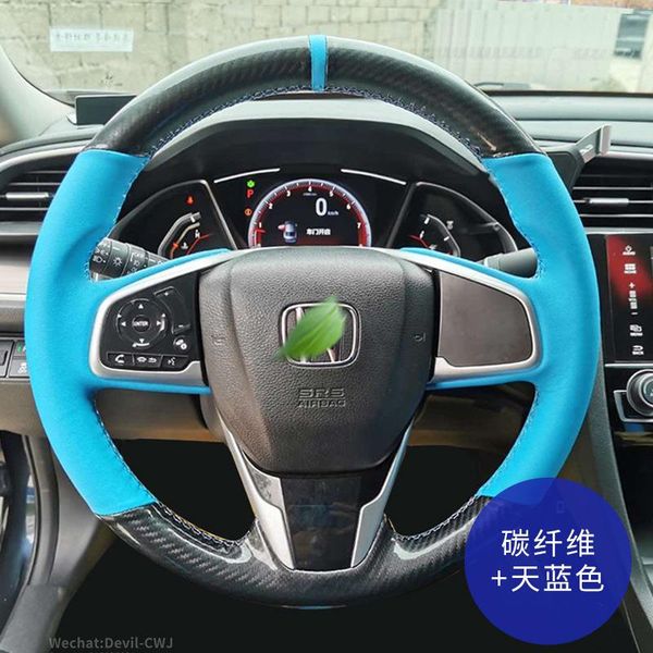 light blue leather steering wheel cover for honda civic urv envix fit crv gienia odyssey accord spirior elysion car interior
light blue leather steering wheel cover for honda civic urv envix fit crv gienia odyssey accord spirior elysion car interior