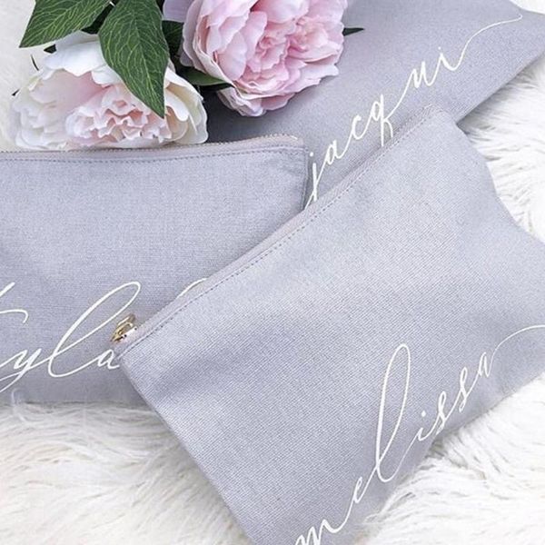 personalised canvas makeup bag cursive script custom name teal blush pink grey black make up bridal party bags storage
personalised canvas makeup bag cursive script custom name teal blush pink grey black make up bridal party bags storage