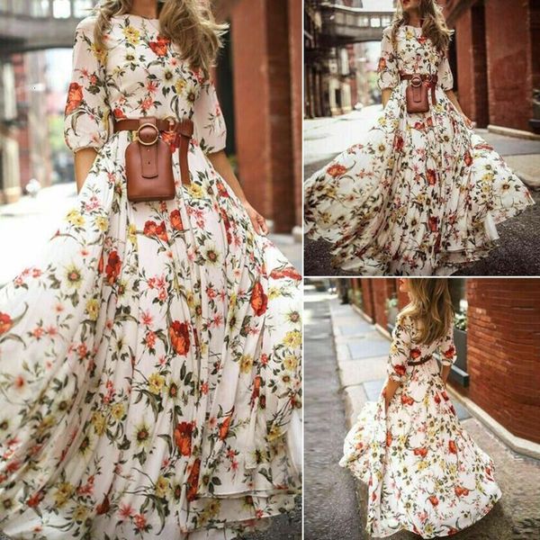 party dresses middle sleeve vintage holiday cocktail big swing floral printed crew neck evening elegant women dress long fashion c, White;black
party dresses middle sleeve vintage holiday cocktail big swing floral printed crew neck evening elegant women dress long fashion c, White;black