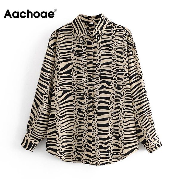 women's blouses & shirts aachoae women fashion zebra printed 2021 casual long sleeve female loose turn down collar shirt blouse, White
women's blouses & shirts aachoae women fashion zebra printed 2021 casual long sleeve female loose turn down collar shirt blouse, White