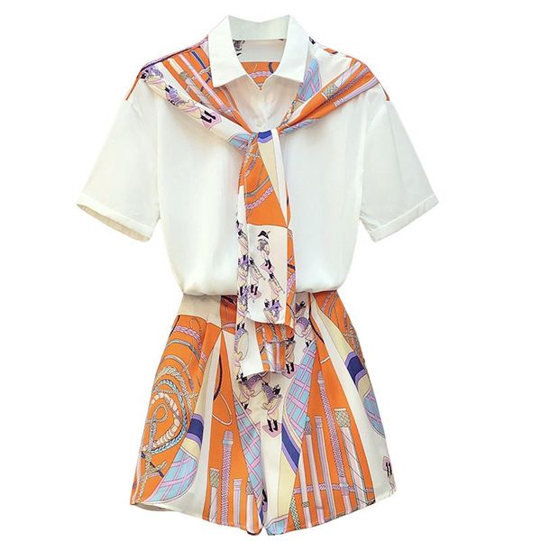 summer women suit loose shawl short sleeve and wide leg shorts casual two piece sets large plus size matching set outfits dress, White
summer women suit loose shawl short sleeve and wide leg shorts casual two piece sets large plus size matching set outfits dress, White
