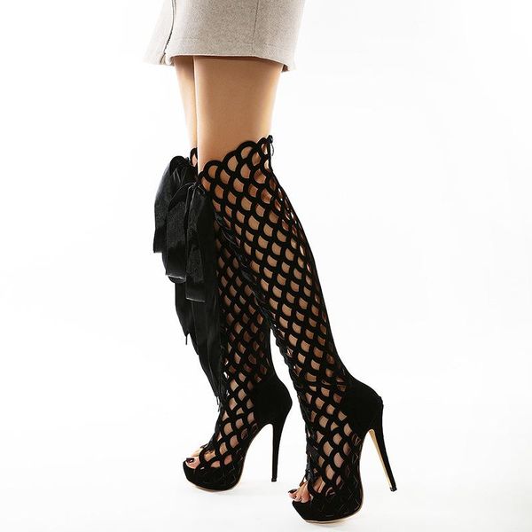 boots 2021 style hollow high heels roman autumn and winter thin breathable cool women's, Black
boots 2021 style hollow high heels roman autumn and winter thin breathable cool women's, Black