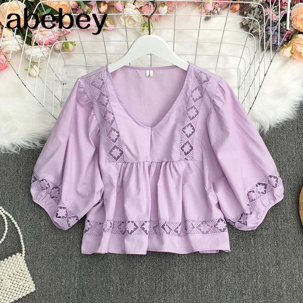 women's blouses & shirts 2021 summer women vintage fashion v-neck puff sleeve shirt high waist pleated loose short top, White
women's blouses & shirts 2021 summer women vintage fashion v-neck puff sleeve shirt high waist pleated loose short top, White