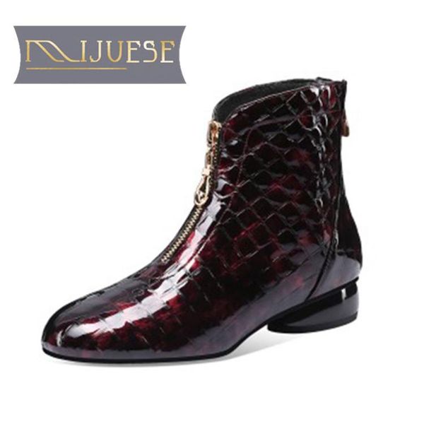 boots mljuese 2021 women ankle cow leather winter short plush square toe zipper med heels female size 40, Black
boots mljuese 2021 women ankle cow leather winter short plush square toe zipper med heels female size 40, Black