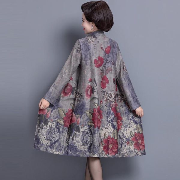 women's trench coats autumn spring womens female printed floral pattern long sleeve suede coat , fall vintage 4xl 5xl flower for women, Tan;black
women's trench coats autumn spring womens female printed floral pattern long sleeve suede coat , fall vintage 4xl 5xl flower for women, Tan;black