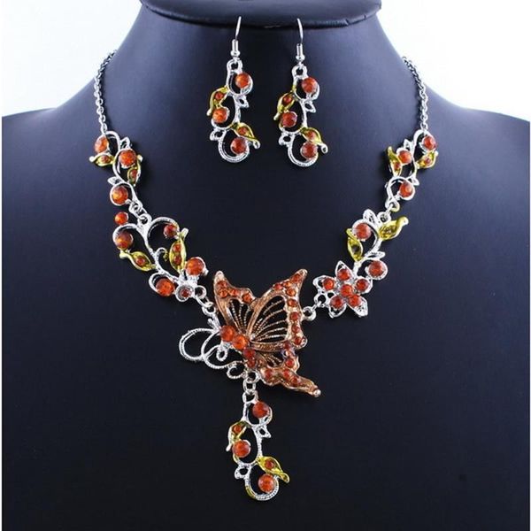 earrings & necklace f2td elegant butterfly flower rhinestone pendant jewelry set, Silver
earrings & necklace f2td elegant butterfly flower rhinestone pendant jewelry set, Silver