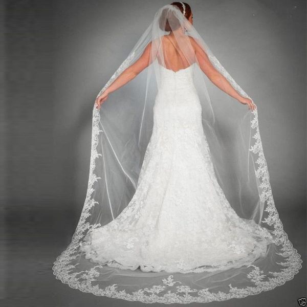 bridal veils 2021 in stock 3 meters long wedding veil white / ivory lace edge with comb accessories soiree, Black
bridal veils 2021 in stock 3 meters long wedding veil white / ivory lace edge with comb accessories soiree, Black
