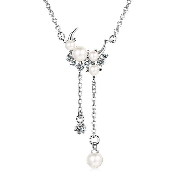 chains ihues 925 sterling silver delicate moon long tassel pearl pendant necklace clavicle chain women's jewelry
chains ihues 925 sterling silver delicate moon long tassel pearl pendant necklace clavicle chain women's jewelry