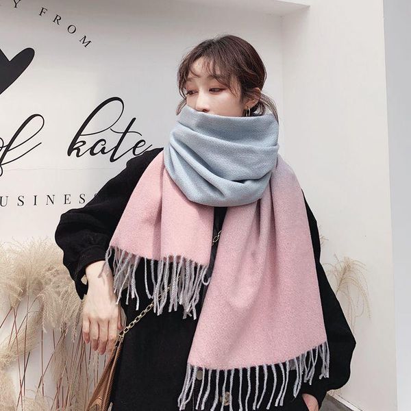 scarves winter cashmere scarf women thick warm shawls wraps lady tie dye fashion tassels pashmina blanket quality 2021, Blue;gray
scarves winter cashmere scarf women thick warm shawls wraps lady tie dye fashion tassels pashmina blanket quality 2021, Blue;gray