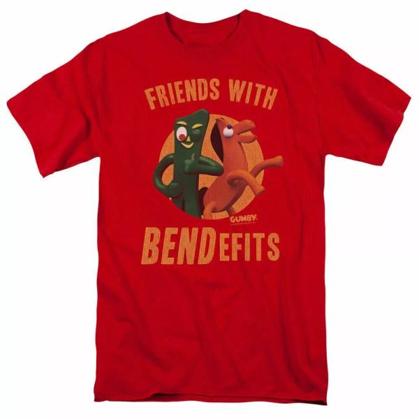 Gumby Bendefits Logo T Shirt Gumby and Pokey Mens Licensed Classic TV Show Red, White;black
Gumby Bendefits Logo T Shirt Gumby and Pokey Mens Licensed Classic TV Show Red, White;black