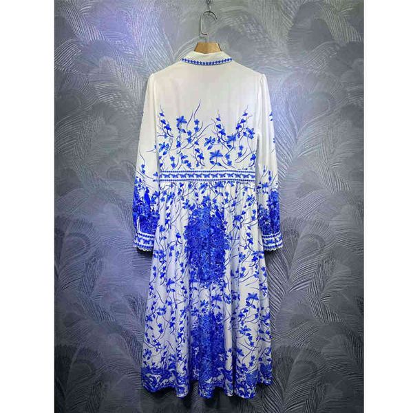 dress seqinyy white shirt ed 2021 spring fashion design feminine casual track blue flowers printing granules sequins midi, Black;gray
dress seqinyy white shirt ed 2021 spring fashion design feminine casual track blue flowers printing granules sequins midi, Black;gray