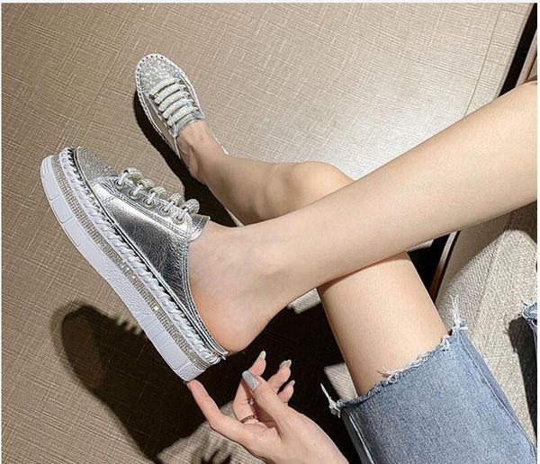 womens diamond sequine silver white shoes new water drill all kinds of thick sole lazy students cake shoes can slip on, Black
womens diamond sequine silver white shoes new water drill all kinds of thick sole lazy students cake shoes can slip on, Black