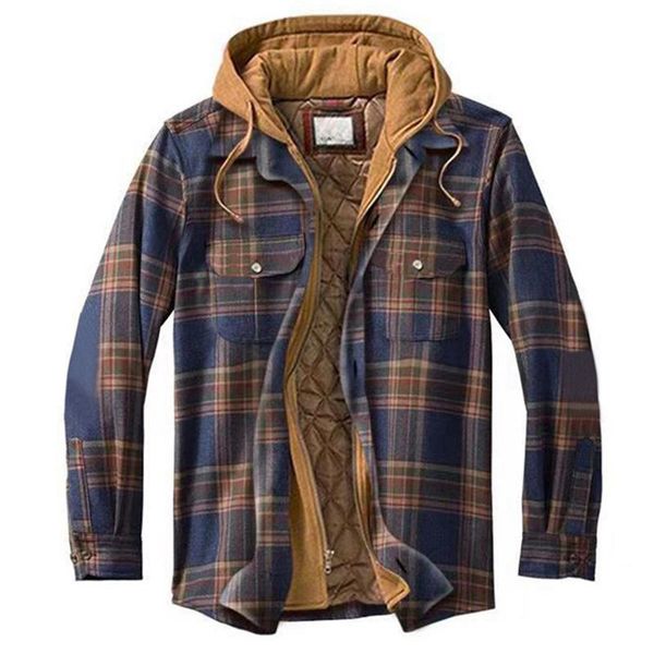 men's jackets viankani men winter plaid coats windbreaker hooded male warm parkas outwear overall fashion clothing casual jacket, Black;brown
men's jackets viankani men winter plaid coats windbreaker hooded male warm parkas outwear overall fashion clothing casual jacket, Black;brown