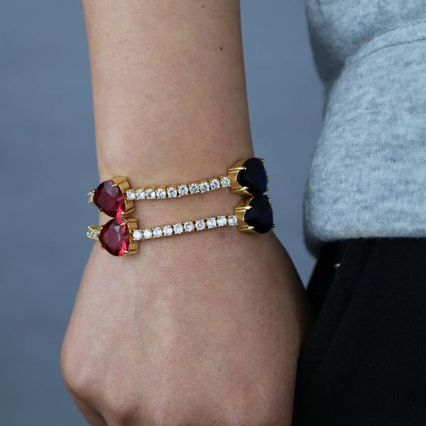charm bracelets green red blue rhinestone heart shape bracelet for women lovely hip hop tennis chain bangle jewelry wholesale, Golden;silver
charm bracelets green red blue rhinestone heart shape bracelet for women lovely hip hop tennis chain bangle jewelry wholesale, Golden;silver