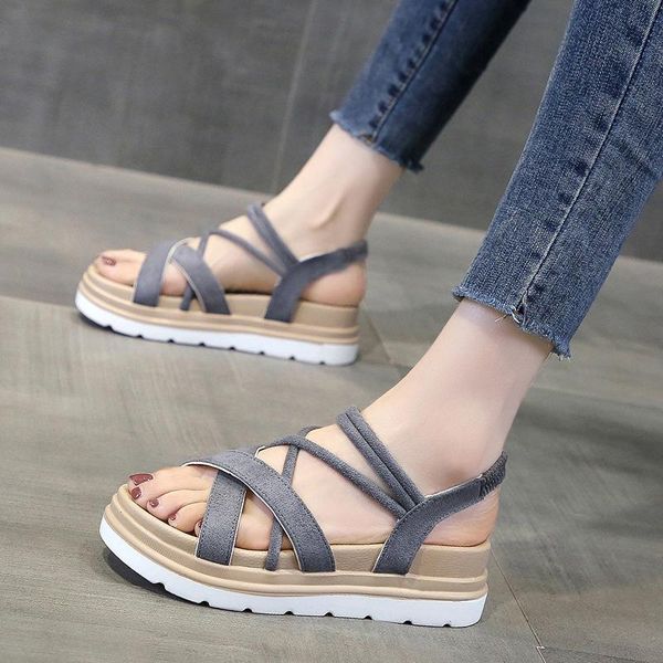 sandals 2021 summer korean edition women's casual and comfortable thick soled roman shoes, Black
sandals 2021 summer korean edition women's casual and comfortable thick soled roman shoes, Black
