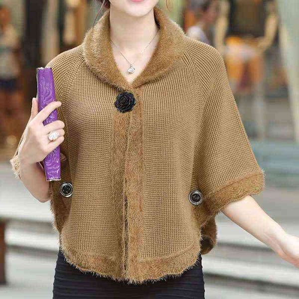 shawl women knitted cardigan cape spring autumn fashion short buttons cloak sweater jacket turndown bat sleeve poncho mujer h1123, Blue;gray
shawl women knitted cardigan cape spring autumn fashion short buttons cloak sweater jacket turndown bat sleeve poncho mujer h1123, Blue;gray