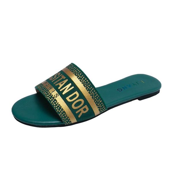 slippers summer casual women's fashion simple vamp letter modification trend wild open-toed flat-bottom, Black
slippers summer casual women's fashion simple vamp letter modification trend wild open-toed flat-bottom, Black
