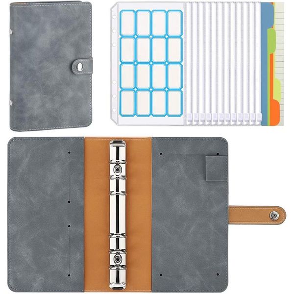 gift wrap a6 budget binder 6-ring pu leather loose-leaf notebook folde very suitable for home school or work use
gift wrap a6 budget binder 6-ring pu leather loose-leaf notebook folde very suitable for home school or work use