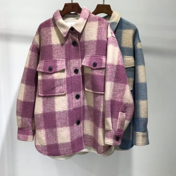women's wool & blends classic plaid ladies woolen coat highest version turn-down collar long sleeve casual wild lady jacket, Black
women's wool & blends classic plaid ladies woolen coat highest version turn-down collar long sleeve casual wild lady jacket, Black