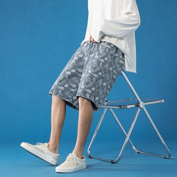 men's jeans cashew flower thin men summer wide-leg straight shorts loose oversize overalls casual denim pants plus size clothes hiphop, Blue
men's jeans cashew flower thin men summer wide-leg straight shorts loose oversize overalls casual denim pants plus size clothes hiphop, Blue