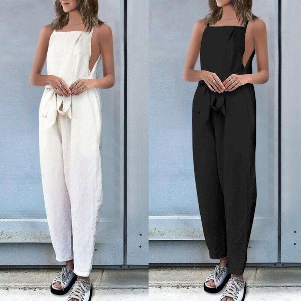 women's jumpsuits & rompers 2021 plus size fashion women sleeveless pants suspenders bandage spaghetti strap playsuit clothes, Black;white
women's jumpsuits & rompers 2021 plus size fashion women sleeveless pants suspenders bandage spaghetti strap playsuit clothes, Black;white