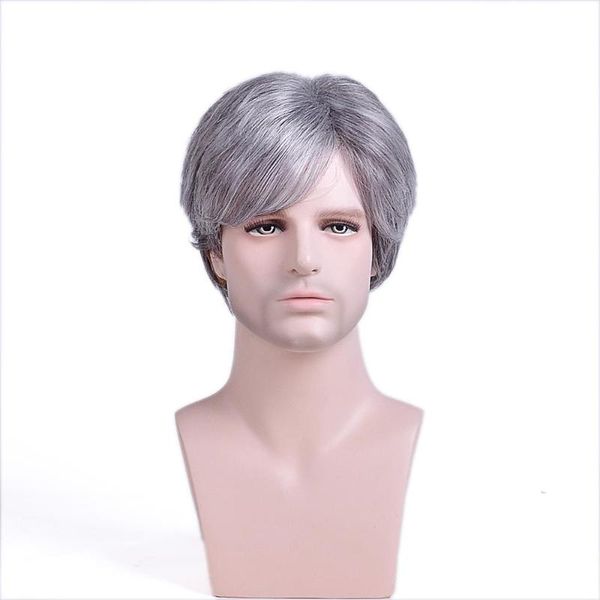 synthetic wigs alizing short pixie cut natural looking gray wig hair heat resistant placement for men, Black
synthetic wigs alizing short pixie cut natural looking gray wig hair heat resistant placement for men, Black
