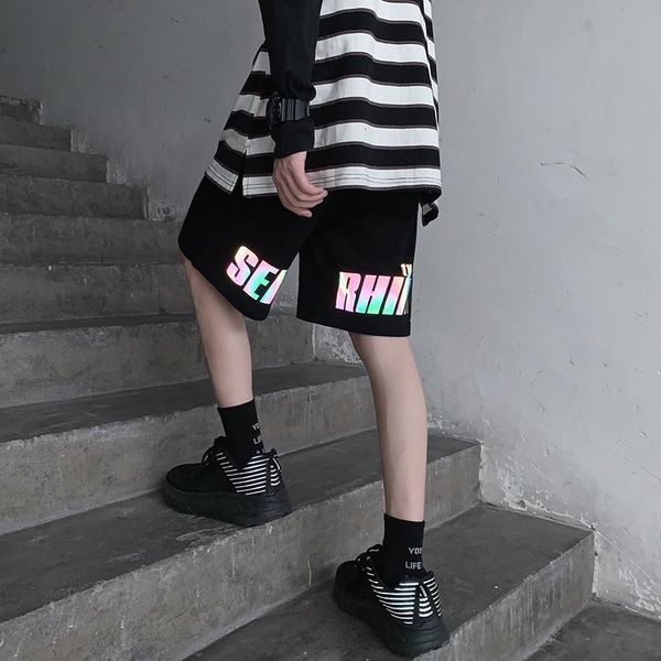 summer korean straight tube loose hong kong style casual shorts handsome reflective, large-size, all-match five-cent pants men's, White;black
summer korean straight tube loose hong kong style casual shorts handsome reflective, large-size, all-match five-cent pants men's, White;black