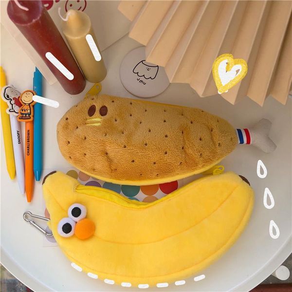 pencil bags creative chicken banana plush case cute pen bag box stationery pouch boy girl gift school supplies zakka
pencil bags creative chicken banana plush case cute pen bag box stationery pouch boy girl gift school supplies zakka