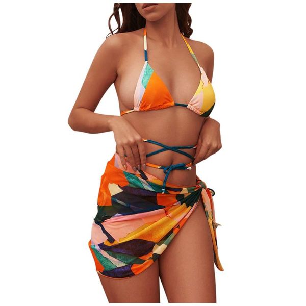 womens halter tie side 3 piece bikini maillot de bain femme bathing suit with cover up beach wear 2021 summer bandage set women's swimw, White;black
womens halter tie side 3 piece bikini maillot de bain femme bathing suit with cover up beach wear 2021 summer bandage set women's swimw, White;black