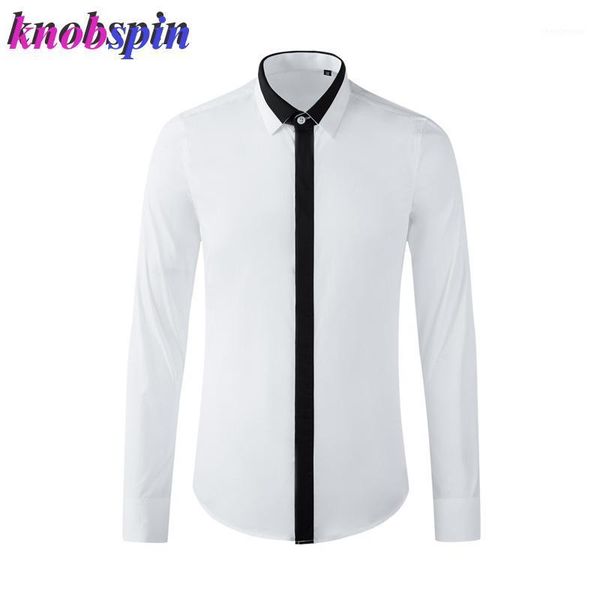 europe fashion brand men shirt luxury business male dress shirts long sleeve slim cotton for plus size men's, White;black
europe fashion brand men shirt luxury business male dress shirts long sleeve slim cotton for plus size men's, White;black
