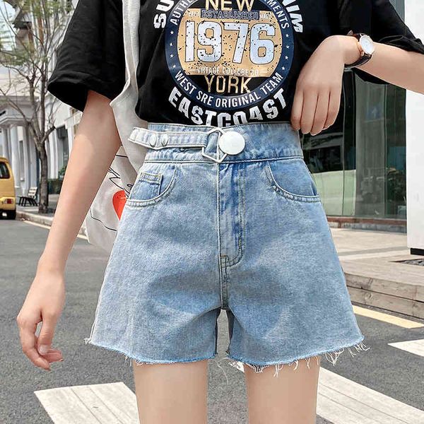women's shorts light color denim women 2020 spring and summer new high waist show korean loose wide leg versatile ultra short pants thi, White;black
women's shorts light color denim women 2020 spring and summer new high waist show korean loose wide leg versatile ultra short pants thi, White;black