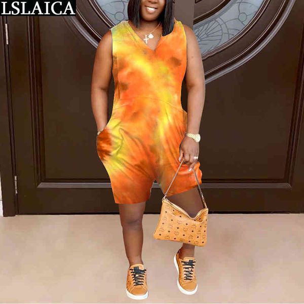 plus size fitness jumpsuit sleeveless vneck pockets tie-dye print loose ladies jumpsuits summer fashion casual streetwear romper 210520, Black;white
plus size fitness jumpsuit sleeveless vneck pockets tie-dye print loose ladies jumpsuits summer fashion casual streetwear romper 210520, Black;white
