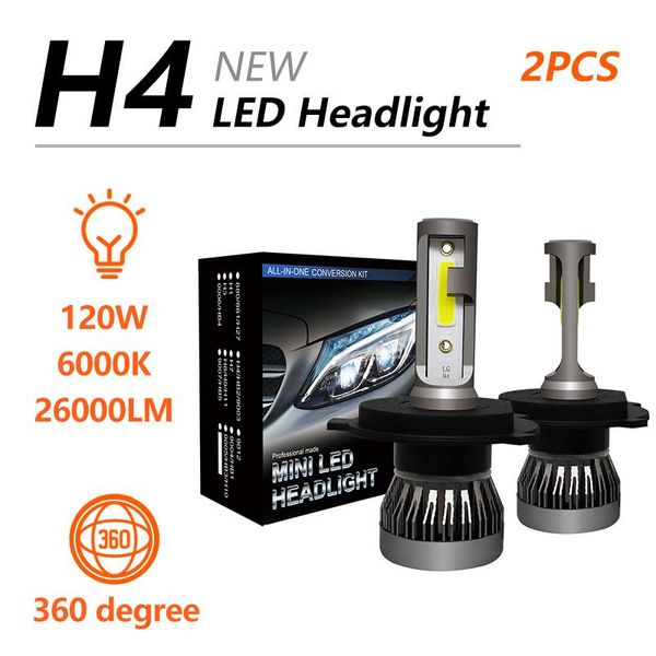 car headlights 1 pair h4 led headlight conversion kit cob hi/lo beam bulb 120w 26000lm white high power 6000k headlamps fog lights dropship
car headlights 1 pair h4 led headlight conversion kit cob hi/lo beam bulb 120w 26000lm white high power 6000k headlamps fog lights dropship