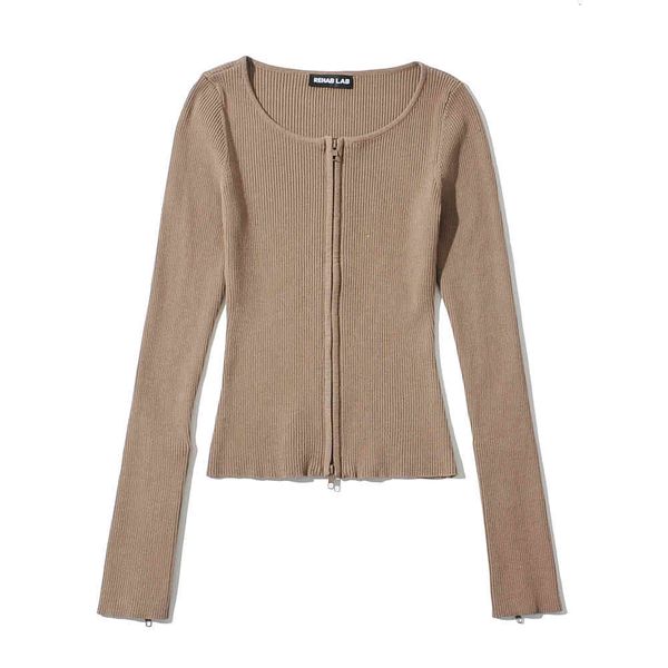 t shirt women round neck long sleeve tight elastic solid color t-shirt vintage double zipper sweater chic female, White
t shirt women round neck long sleeve tight elastic solid color t-shirt vintage double zipper sweater chic female, White