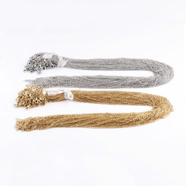 100% stainless steel chain necklace 1.5mm/2mm diy cross base for women handmade chains, Silver
100% stainless steel chain necklace 1.5mm/2mm diy cross base for women handmade chains, Silver