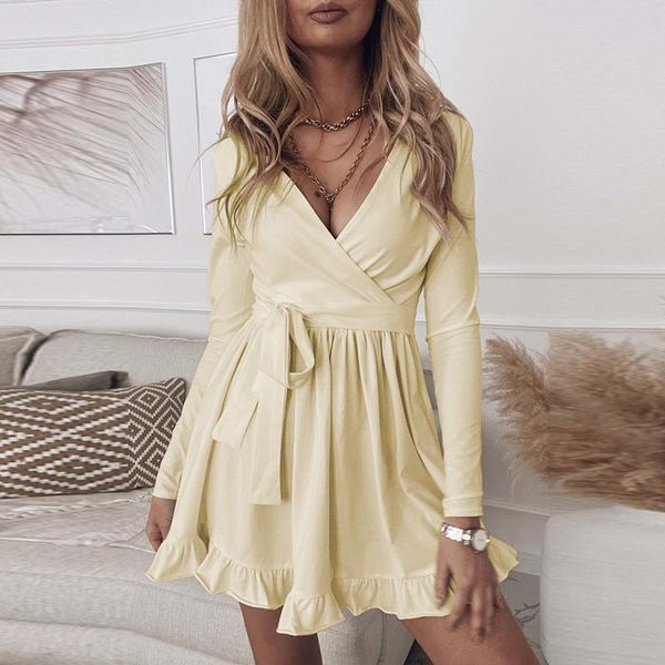 casual dresses elegant lace-up long sleeve solid dress women autumn flower print fashion v-neck a-line party sashes tie belt, Black;gray
casual dresses elegant lace-up long sleeve solid dress women autumn flower print fashion v-neck a-line party sashes tie belt, Black;gray