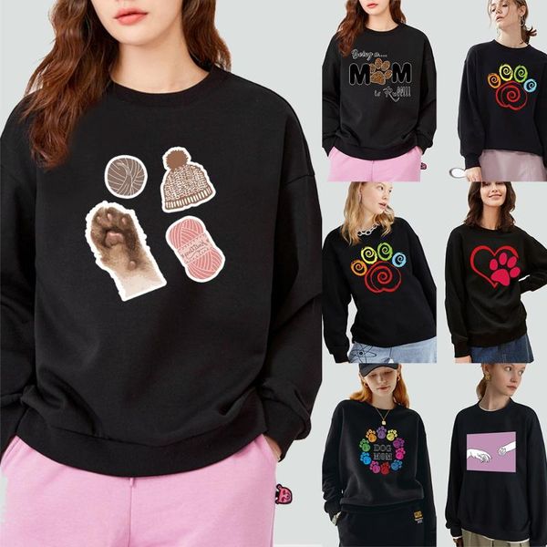 women's hoodies & sweatshirts women pullover warm long-sleeved sweatshirt casual animal footprint pattern round neck printing black aut
women's hoodies & sweatshirts women pullover warm long-sleeved sweatshirt casual animal footprint pattern round neck printing black aut