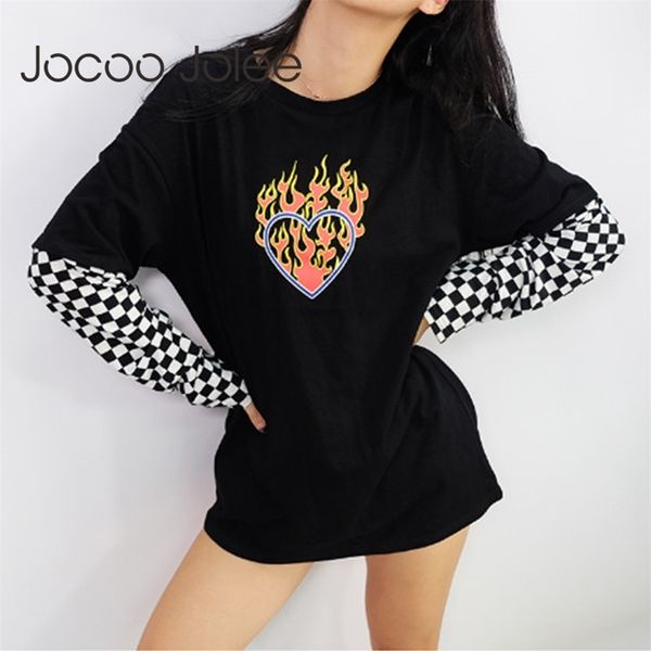 women retro plaid patchwork fake two piece hoodies casual long sleeve heart pattern pullover sweatshirts streetwear 210416, White;black
women retro plaid patchwork fake two piece hoodies casual long sleeve heart pattern pullover sweatshirts streetwear 210416, White;black