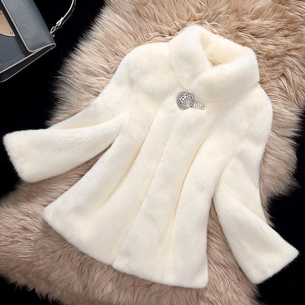 women's fur & faux women 2021 autumn winter fluffy short coat female stand collar long sleeve fake mink overcoat warm outerwear c386, Black
women's fur & faux women 2021 autumn winter fluffy short coat female stand collar long sleeve fake mink overcoat warm outerwear c386, Black