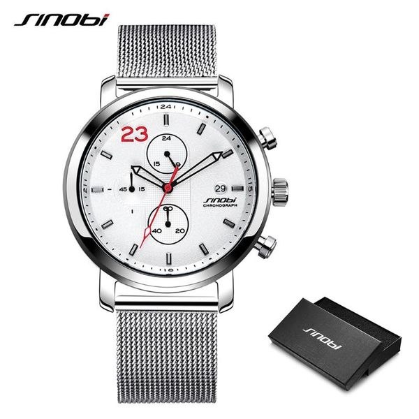 sinobi chronograph men watch casual sport wristwatch calendar milan mesh stainless steel quartz watches men's gift wristwatches, Slivery;brown
sinobi chronograph men watch casual sport wristwatch calendar milan mesh stainless steel quartz watches men's gift wristwatches, Slivery;brown