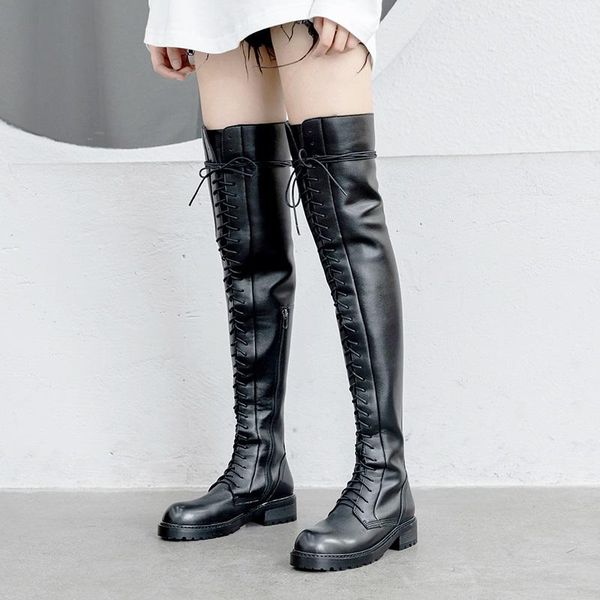 leather+stretch women shoes over-the-knee high boots square heel modern girl footwear tpr bottom riding equestrian boot, Black
leather+stretch women shoes over-the-knee high boots square heel modern girl footwear tpr bottom riding equestrian boot, Black
