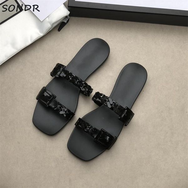 slippers fashion women jelly summer chain flat sandals luxury designer ladies slides holiday beach casual shoes woman 2021, Black
slippers fashion women jelly summer chain flat sandals luxury designer ladies slides holiday beach casual shoes woman 2021, Black