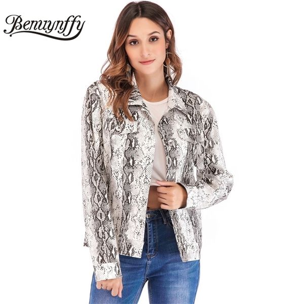 snake skin print long sleeve coat turn-down collar women outwear casual single breasted autumn female short jackets 210510, Black;brown
snake skin print long sleeve coat turn-down collar women outwear casual single breasted autumn female short jackets 210510, Black;brown