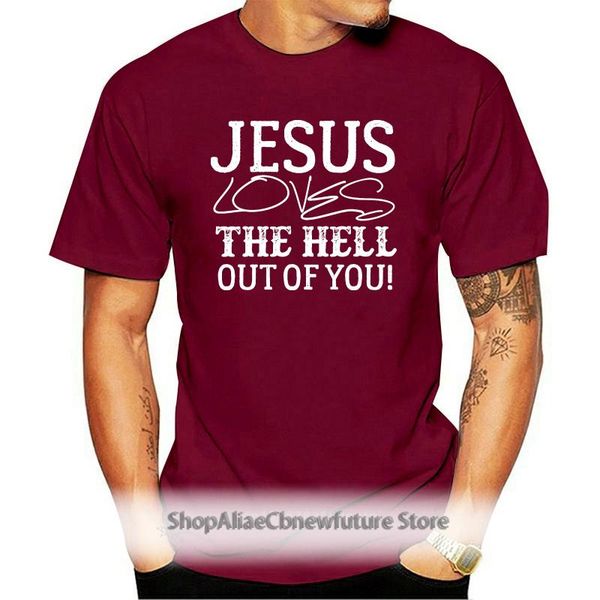 men's t-shirts jesus loves hell out christian t-shirt printed summer style tees male harajuku fitness brand clothing casual streetwear, White;black
men's t-shirts jesus loves hell out christian t-shirt printed summer style tees male harajuku fitness brand clothing casual streetwear, White;black