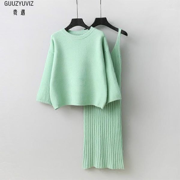 women's tracksuits guuzyuviz women set loose knitted sweater and sling v-neck dresses 2 piece casual chic warm outfits for, Gray
women's tracksuits guuzyuviz women set loose knitted sweater and sling v-neck dresses 2 piece casual chic warm outfits for, Gray