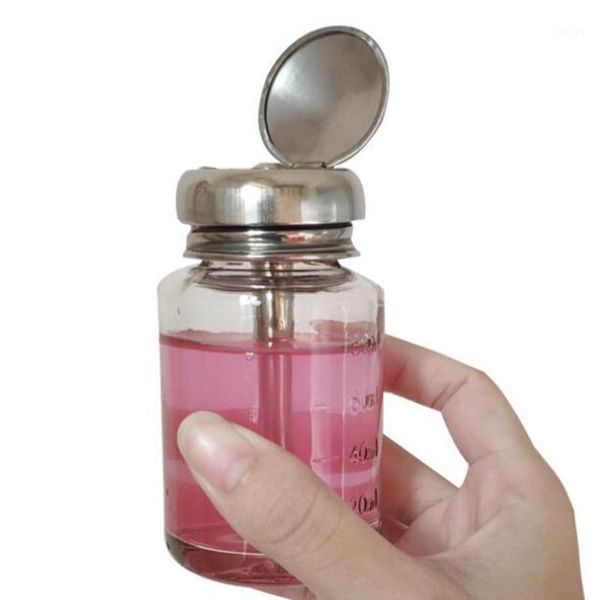 storage bottles & jars push down empty lockable pump dispenser bottle for nail polish remover and lip eye makeup remover, 80ml
storage bottles & jars push down empty lockable pump dispenser bottle for nail polish remover and lip eye makeup remover, 80ml