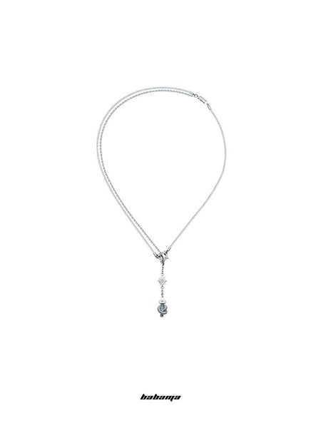 pendant necklaces babama endless series necklace men's fashion brand design women's small hip-hop couple gift, Silver
pendant necklaces babama endless series necklace men's fashion brand design women's small hip-hop couple gift, Silver