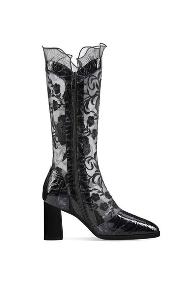 dress shoes hollow out for female fashion vintage flowers print summer boots knee high sandals party prom woman, Black
dress shoes hollow out for female fashion vintage flowers print summer boots knee high sandals party prom woman, Black