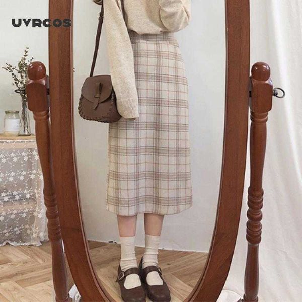 vintage plaid women skirts autumn pencil long girls skirt female warm thick skirts winter women skirt 210712, Black
vintage plaid women skirts autumn pencil long girls skirt female warm thick skirts winter women skirt 210712, Black