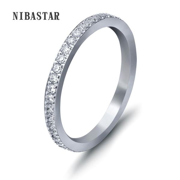 wedding rings fashion full small cz zircon channel setting stainless steel engagement for women, Slivery;golden
wedding rings fashion full small cz zircon channel setting stainless steel engagement for women, Slivery;golden